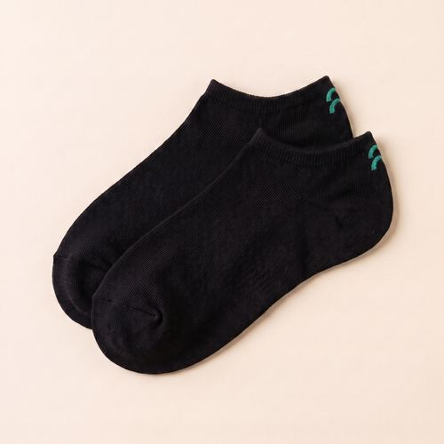 Enkel Sok Zwart - tag Teal
